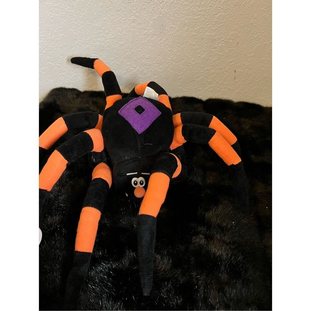 Playtronix Spooky Spider Halloween Animated Sings /Crawls Orange & Black 20”